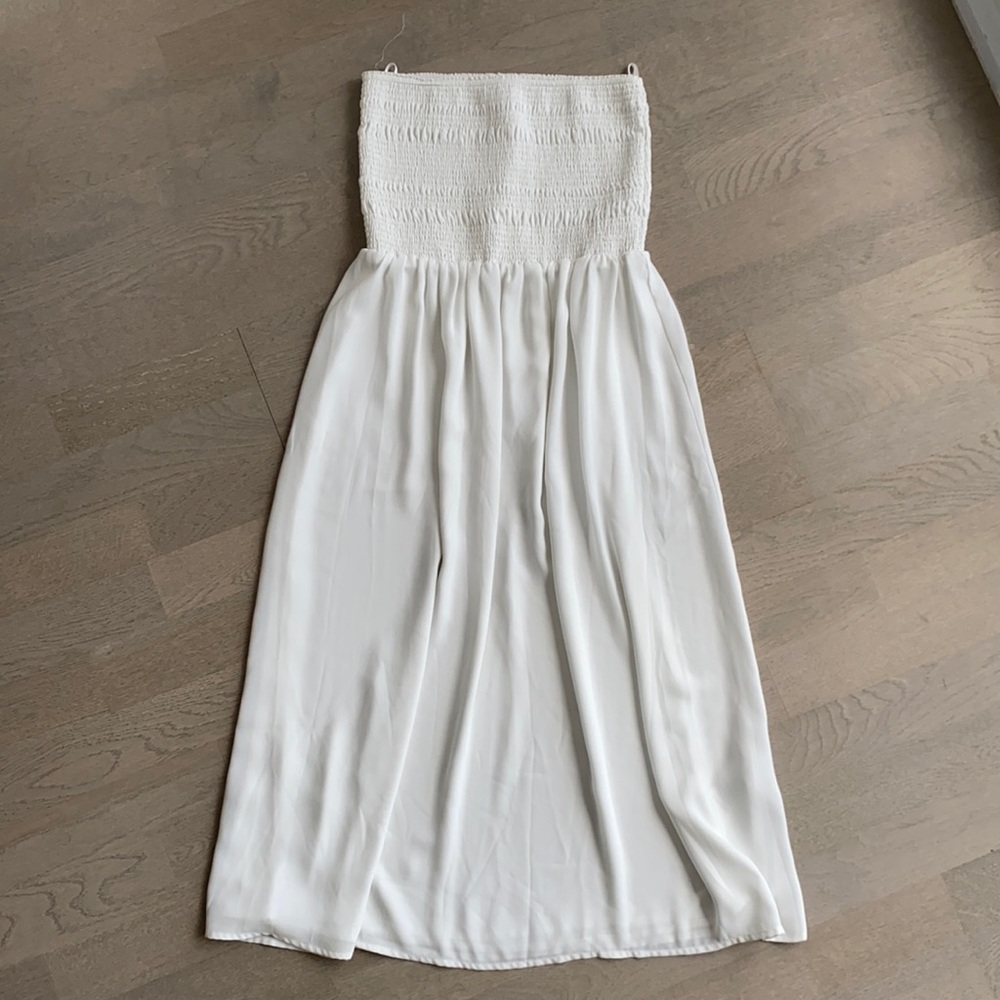 White Midi Babaton Sundress - Size Small